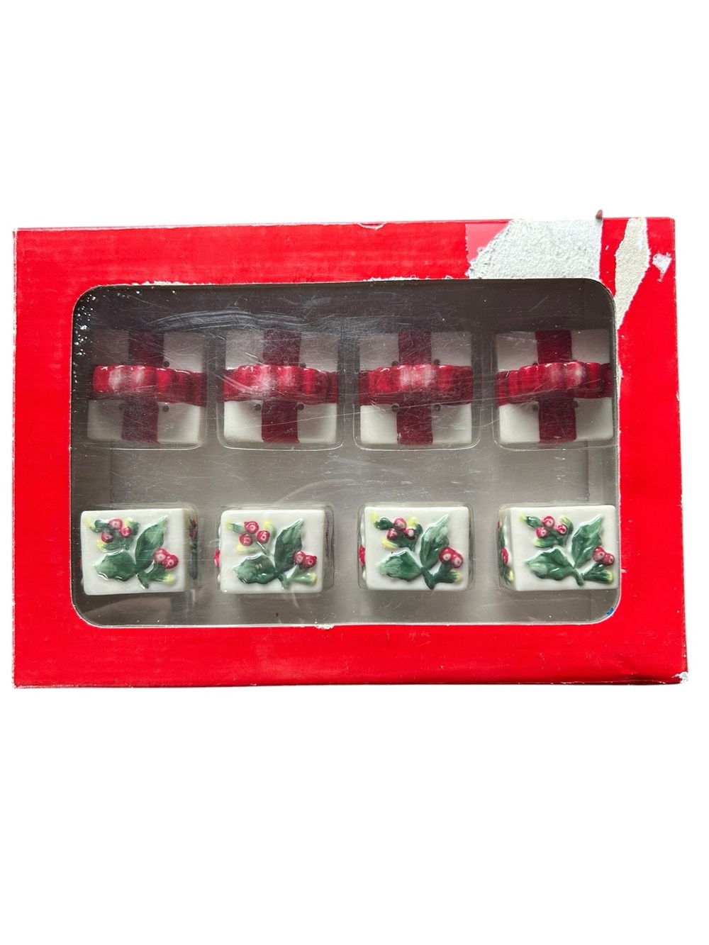 Pfaltzgraff Winterberry vintage set of 4‎ gift presents salt & pepper shakers